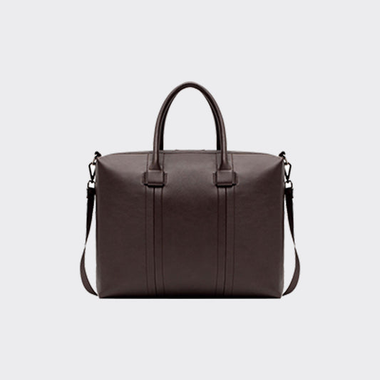 Men's Saffiano Leather Briefcase Bag