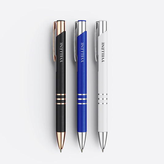 YVELLÈNE Signature Retractable Ballpoint Pen - Set of 3