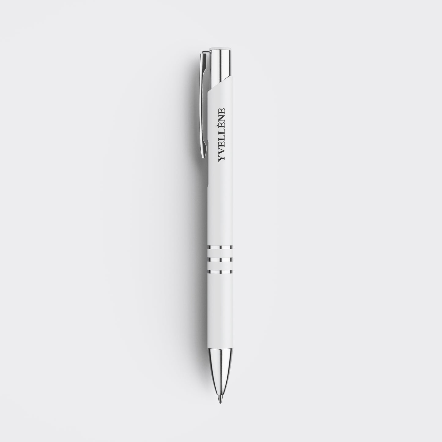 YVELLÈNE Signature Retractable Ballpoint Pen White