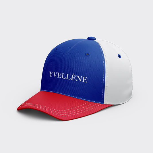 YVELLÈNE Signature Cotton Baseball Cap Blue Red