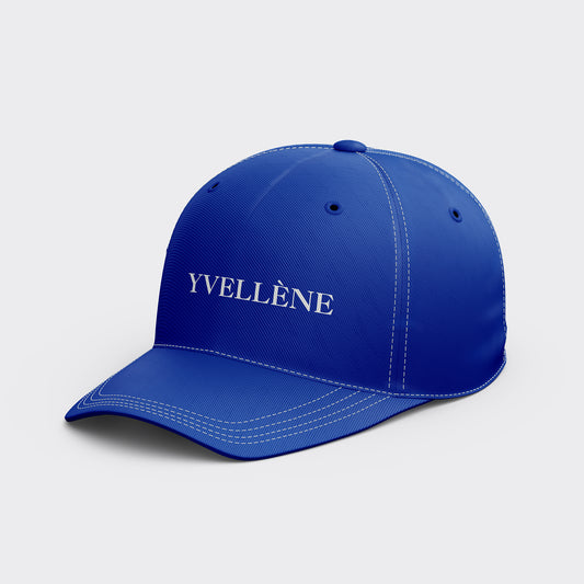 YVELLÈNE Signature Cotton Baseball Cap Blue