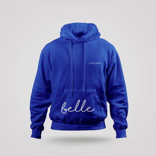 YVELLÈNE Oversized Hoodie Belle Serie - Blue