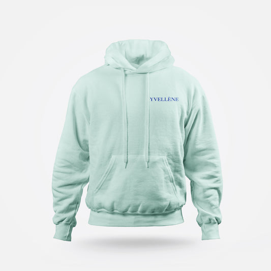 YVELLÈNE Oversized Hoodie Lake Blue