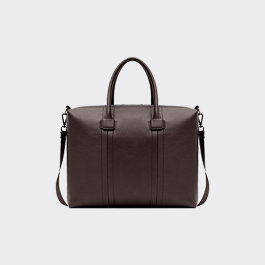 Men's Saffiano Leather Briefcase Bag