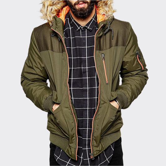 Men's Hooded Straight Parka