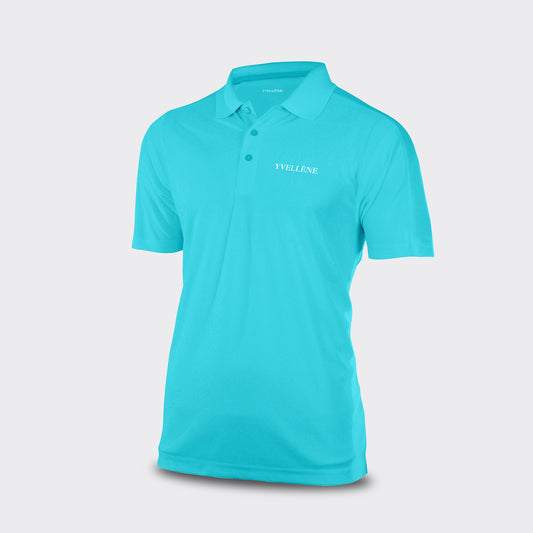 Men's Fast-Dry Tech Relaxed-Fit Short-Sleeve Polo Shirt Light Blue