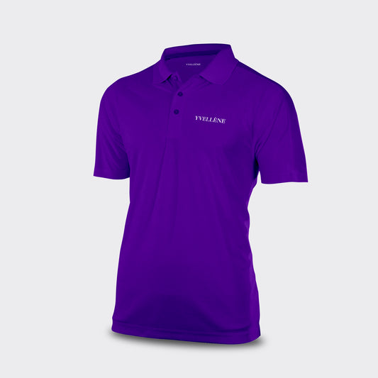 Men's Fast-Dry Tech Relaxed-Fit Short-Sleeve Polo Shirt Purple