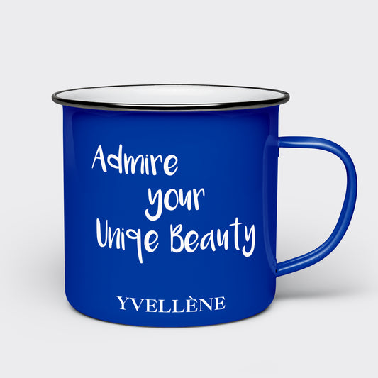 YVELLÈNE Admire-Series Blue Enamel Mug