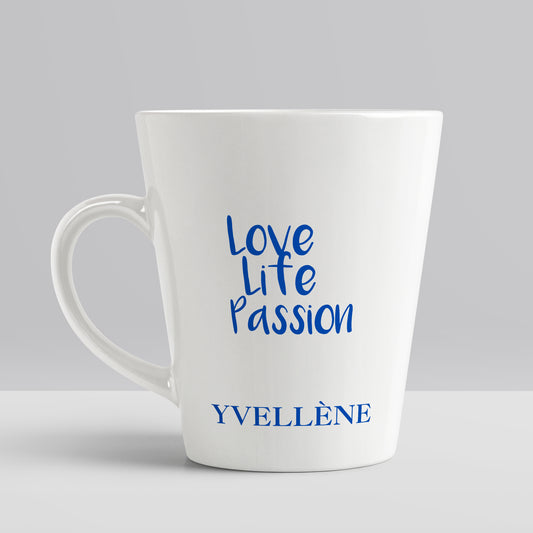 YVELLÈNE Love-in-Blue Series Mug White