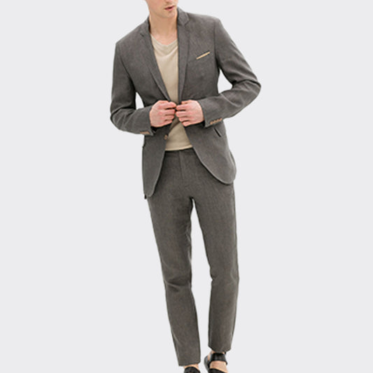 Men's Suit Casual Light Gray