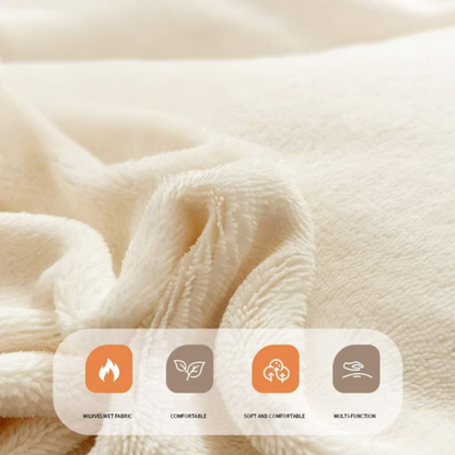 Winter Warm Bedding Collection – Double Teddy Fleece Reversible Bedding Set Latte Beige